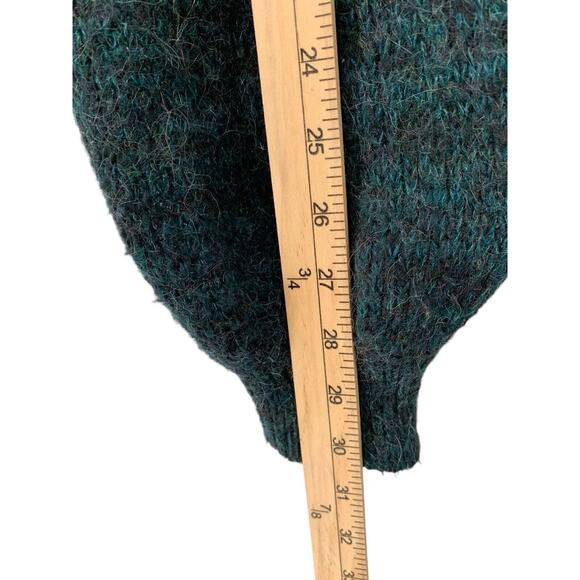 Free People Karina Green Faux Wrap Sweater Pullover Size Small Heathered - Picture 7 of 10